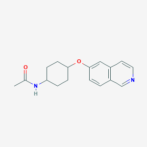 molecular formula C17H20N2O2 B8699454 N-(Cis-4-(isoquinolin-6-yloxy)cyclohexyl)acetamide 