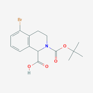 5-Bromo-2-(tert-butoxycarbonyl)-1,2,3,4-tetrahydroisoquinoline-1-carboxylic acid