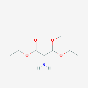 molecular formula C9H19NO4 B8699468 Serine, 3-ethoxy-O-ethyl-, ethyl ester 