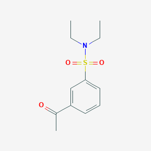 molecular formula C12H17NO3S B8699476 3-acetyl-N,N-diethylbenzenesulfonamide 