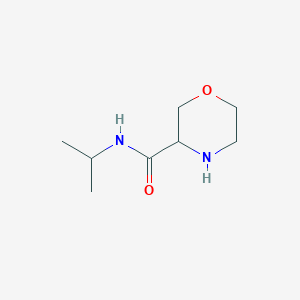 molecular formula C8H16N2O2 B8699642 N-Isopropylmorpholine-3-carboxamide 