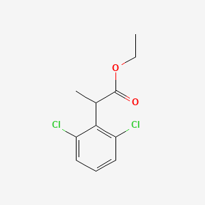 molecular formula C11H12Cl2O2 B8699661 Ethyl 2-(2,6-dichlorophenyl)propanoate 