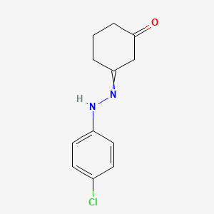 molecular formula C12H13ClN2O B8699756 Cyclohexane-1,3-dione mono-(4-chlorophenyl)-hydrazone 