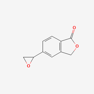 molecular formula C10H8O3 B8699832 5-(oxiran-2-yl)-2-benzofuran-1(3H)-one 