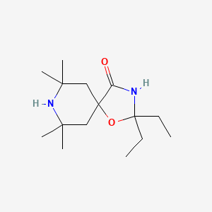 2,2-Diethyl-7,7,9,9-tetramethyl-1-oxa-3,8-diazaspiro(4.5)decan-4-one