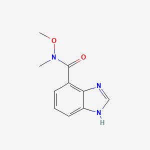 N-methoxy-N-methyl-1H-benzo[d]imidazole-4-carboxamide