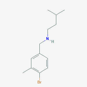 [(4-Bromo-3-methylphenyl)methyl](3-methylbutyl)amine