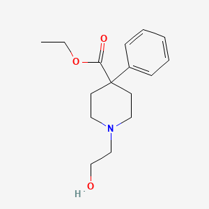 molecular formula C16H23NO3 B8699995 Ethyl 1-(2-hydroxyethyl)-4-phenylpiperidine-4-carboxylate CAS No. 61532-49-8