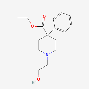 Ethyl 1-(2-hydroxyethyl)-4-phenylpiperidine-4-carboxylate