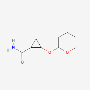 2-(Tetrahydro-2h-pyran-2-yloxy)cyclopropanecarboxamide