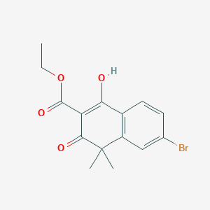 Ethyl 7-bromo-4-hydroxy-1,1-dimethyl-2-oxo-naphthalene-3-carboxylate