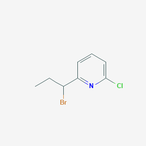 molecular formula C8H9BrClN B8700084 2-(1-Bromopropyl)-6-chloropyridine 