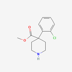 molecular formula C13H16ClNO2 B8700091 Methyl 4-(2-chlorophenyl)piperidine-4-carboxylate 