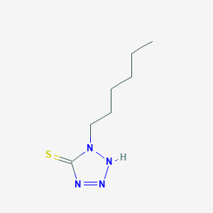 molecular formula C7H14N4S B8700119 1-Hexyl-1,2-dihydro-5H-tetrazole-5-thione CAS No. 72352-83-1