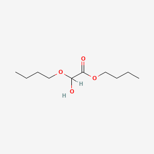 molecular formula C10H20O4 B8700121 Acetic acid, butoxyhydroxy-, butyl ester CAS No. 68575-73-5
