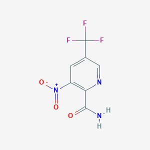 3-Nitro-5-(trifluoromethyl)-2-pyridinecarboxamide