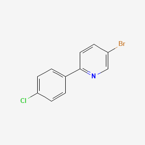 molecular formula C11H7BrClN B8700182 5-Bromo-2-(4-chlorophenyl)pyridine CAS No. 88345-92-0