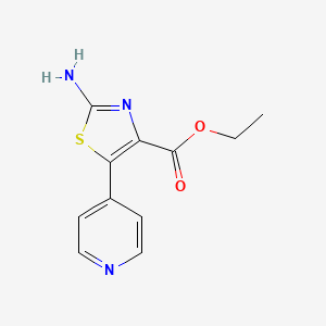 molecular formula C11H11N3O2S B8700203 ETHYL2-AMINO-5-(PYRIDIN-4-YL)THIAZOLE-4-CARBOXYLATE 