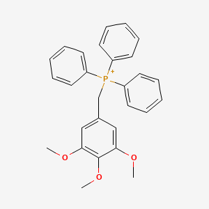 molecular formula C28H28O3P+ B8700284 Triphenyl-[(3,4,5-trimethoxyphenyl)methyl]phosphanium 