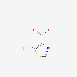 molecular formula C5H5NO2S2 B8700292 Methyl 5-sulfanyl-1,3-thiazole-4-carboxylate CAS No. 89502-05-6