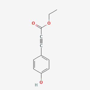 molecular formula C11H10O3 B8700331 Ethyl 3-(4-hydroxyphenyl)prop-2-ynoate 