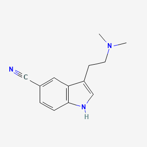 molecular formula C13H15N3 B8700429 3-[2-(dimethylamino)ethyl]-1H-indole-5-carbonitrile CAS No. 17380-42-6