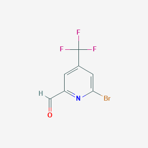 6-Bromo-4-(trifluoromethyl)picolinaldehyde