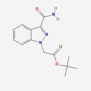 Tert-butyl 2-(3-carbamoyl-1H-indazol-1-yl)acetate
