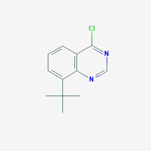 molecular formula C12H13ClN2 B8700530 8-tert-butyl-4-chloroquinazoline 
