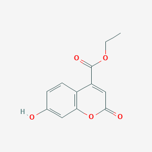 molecular formula C12H10O5 B087006 Ethyl 7-hydroxycoumarin-4-carboxylate CAS No. 1084-45-3