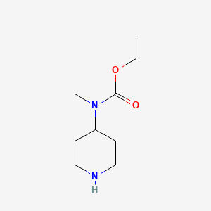 molecular formula C9H18N2O2 B8700615 ethyl N-methyl-N-piperidin-4-ylcarbamate 