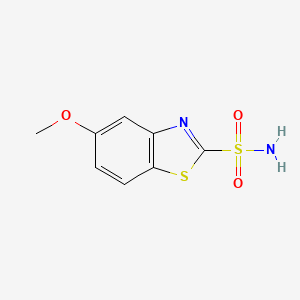 molecular formula C8H8N2O3S2 B8700658 5-Methoxy-2-benzothiazolesulfonamide CAS No. 86695-27-4