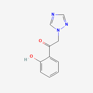 molecular formula C10H9N3O2 B8700693 2'-Hydroxy-2-(1,2,4-triazol-1-yl)acetophenone CAS No. 111229-09-5