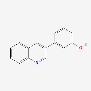 molecular formula C15H11NO B8700851 3-Quinolin-3-ylphenol 