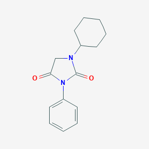 molecular formula C15H18N2O2 B087009 Hydantoin, 1-cyclohexyl-3-phenyl- CAS No. 14395-03-0