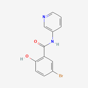 molecular formula C12H9BrN2O2 B8700964 5-Bromo-2-hydroxy-N-3-pyridinylbenzamide 