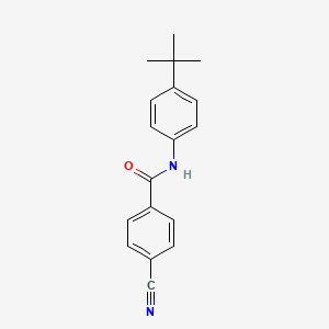molecular formula C18H18N2O B8700974 N-(4-tert-butylphenyl)-4-cyanobenzamide 