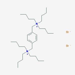 molecular formula C32H62Br2N2 B008701 tributyl-[[4-[(tributylazaniumyl)methyl]phenyl]methyl]azanium;dibromide CAS No. 101710-66-1