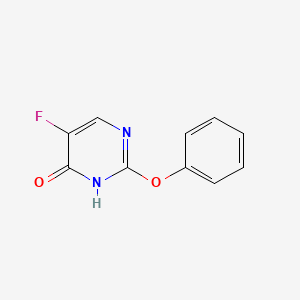 molecular formula C10H7FN2O2 B8701006 5-Fluoro-2-phenoxypyrimidin-4(1H)-one CAS No. 63650-52-2