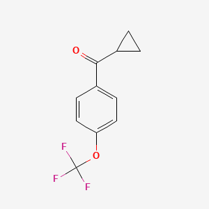 molecular formula C11H9F3O2 B8701086 Cyclopropyl(4-(trifluoromethoxy)phenyl)methanone 