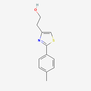 molecular formula C12H13NOS B8701096 2-(2-p-Tolyl-thiazol-4-yl)-ethanol 