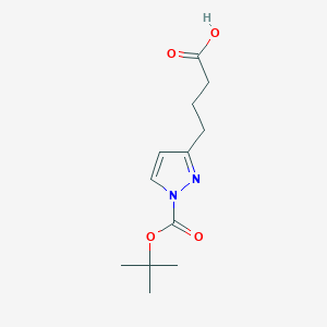 4-[1-(Tert-butoxycarbonyl)-1H-pyrazol-3-yl]butanoic acid