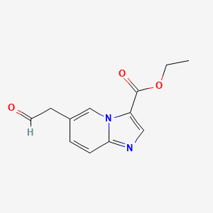 Ethyl 6-(2-oxoethyl)imidazo[1,2-a]pyridine-3-carboxylate