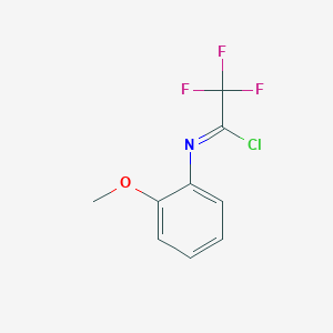 molecular formula C9H7ClF3NO B8701204 1-chloro-2,2,2-trifluoro-N-(2-methoxyphenyl)ethanimine 