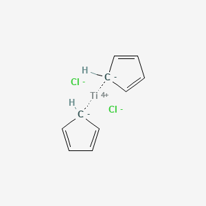 molecular formula C10H10Cl2Ti B8701209 Bis(cyclopentadienyl)titanium chloride 