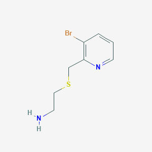 molecular formula C8H11BrN2S B8701216 2-{[(3-Bromopyridin-2-yl)methyl]sulfanyl}ethan-1-amine CAS No. 55485-08-0