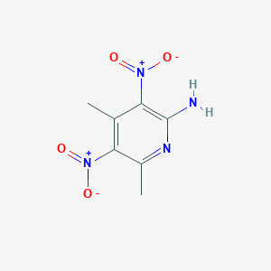 molecular formula C7H8N4O4 B8701231 4,6-Dimethyl-3,5-dinitropyridin-2-amine CAS No. 22934-16-3