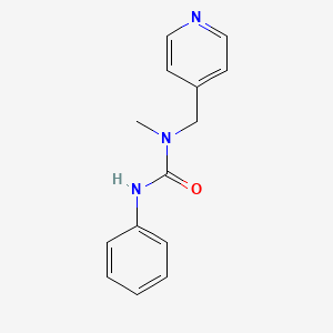 molecular formula C14H15N3O B8701272 1-Methyl-1-(4-pyridylmethyl)-3-phenylurea 