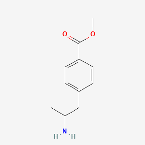 molecular formula C11H15NO2 B8701279 Methyl 4-(2-aminopropyl)benzoate CAS No. 74733-67-8