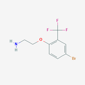 molecular formula C9H9BrF3NO B8701300 2-(4-Bromo-2-(trifluoromethyl)phenoxy)ethanamine 